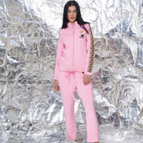 Hamster London Classic Ted Jacket And Lowers Set Pink
