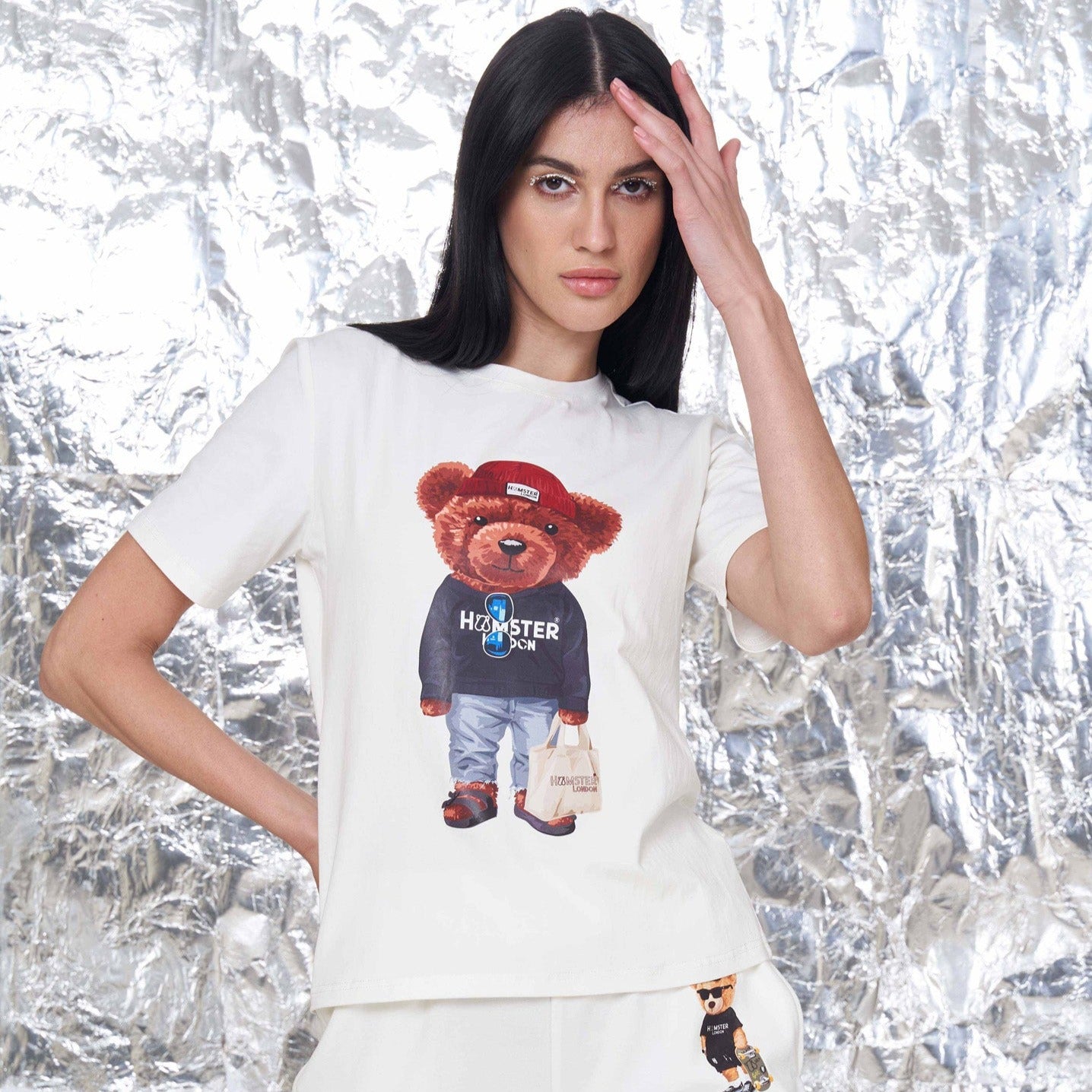 Hamster London Ted H Romeo T-Shirt White