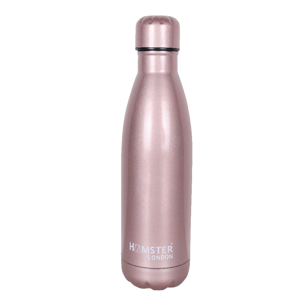 Hamster London Hype Neon Insulated Bottle Rose Pink 500ml