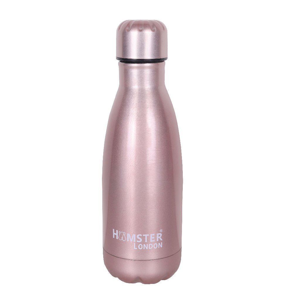 Hamster London Hype Neon Insulated Bottle Rose Pink 350ml