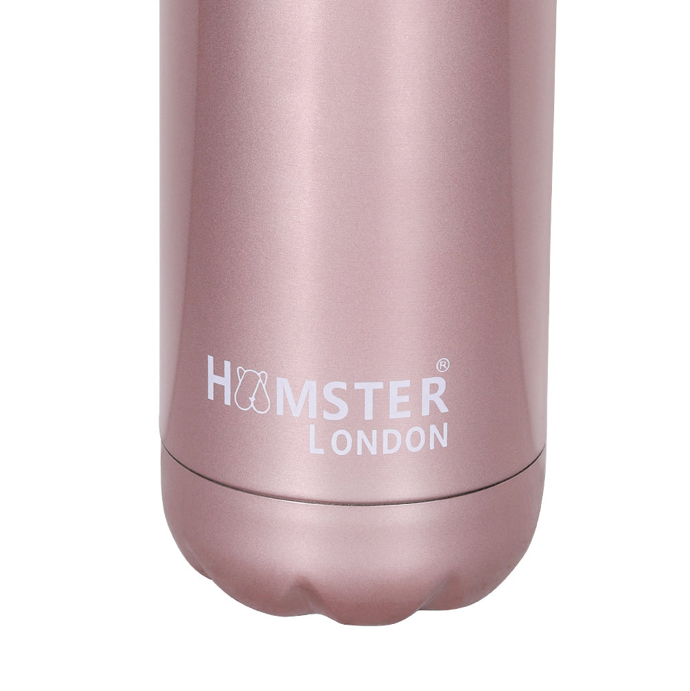 Hamster London Hype Neon Insulated Bottle Rose Pink 500ml