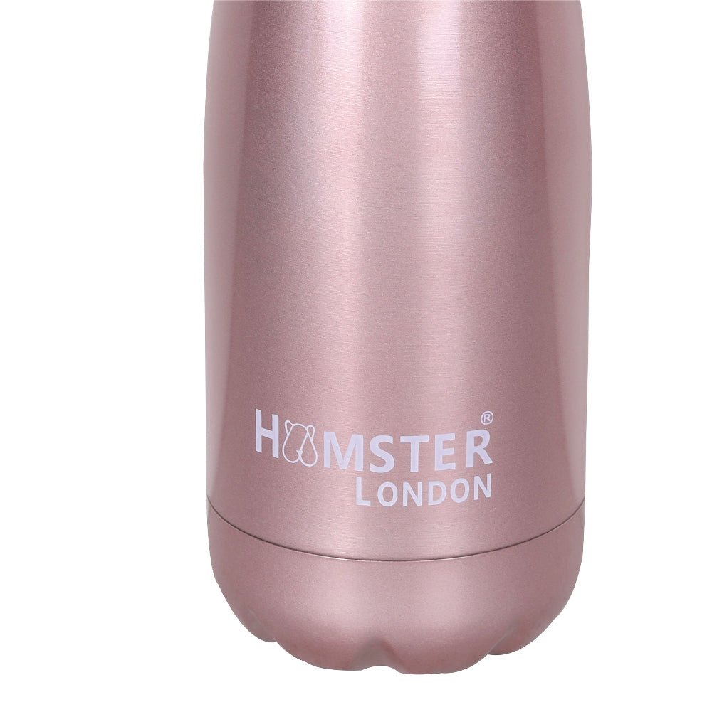 Hamster London Hype Neon Insulated Bottle Rose Pink 350ml