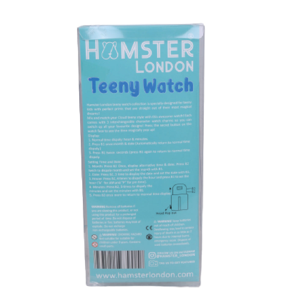 Hamster London Teeny Watch Space ring Aqua