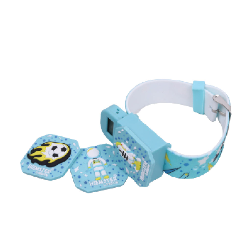 Hamster London Teeny Watch Space ring Aqua