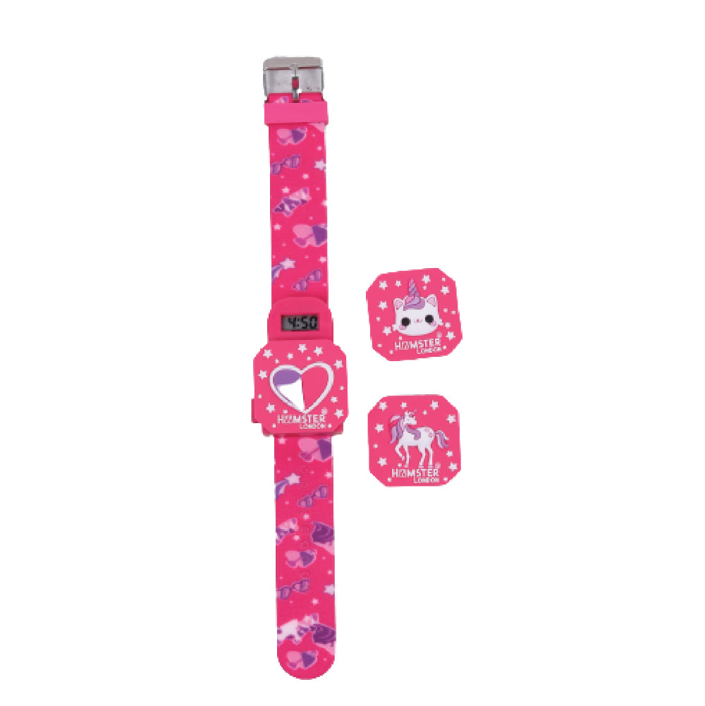 Hamster London Teeny Watch Hello kitty Pink