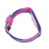 Silicon Glitter Digital LED Band Wrist Watch Swirl Pink