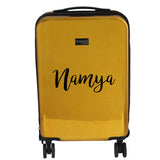 HL Vintage Suitcase/ 55 Cms ABS+ Polycarbonate Mirror Finish Hardsided Cabin Luggage ( Gold) With Personalization