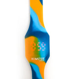 Silicon Glitter Digital LED Band Wrist Watch for Boys Swirl Blue