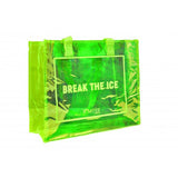 HL Tote Bag Green With Busy Pouch Aqua