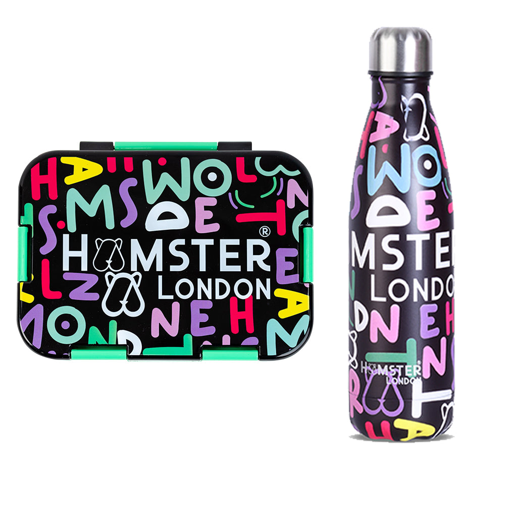 Hamster London Happy Bento Box Hamster And Bottle Combo