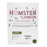 Gold Letter & Number Peg Board A4 White