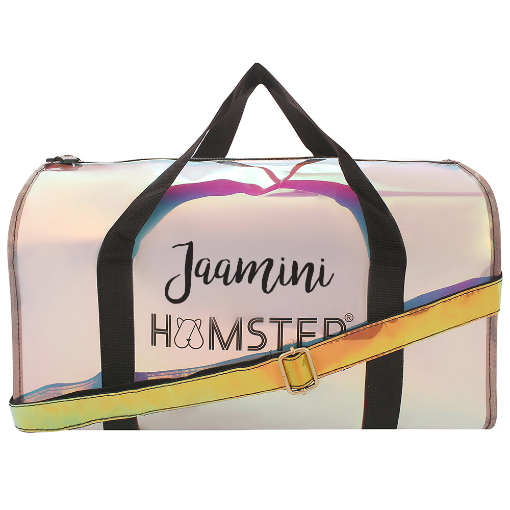 Hamster London Shiny Classic Duffle Bag Black With Personalization