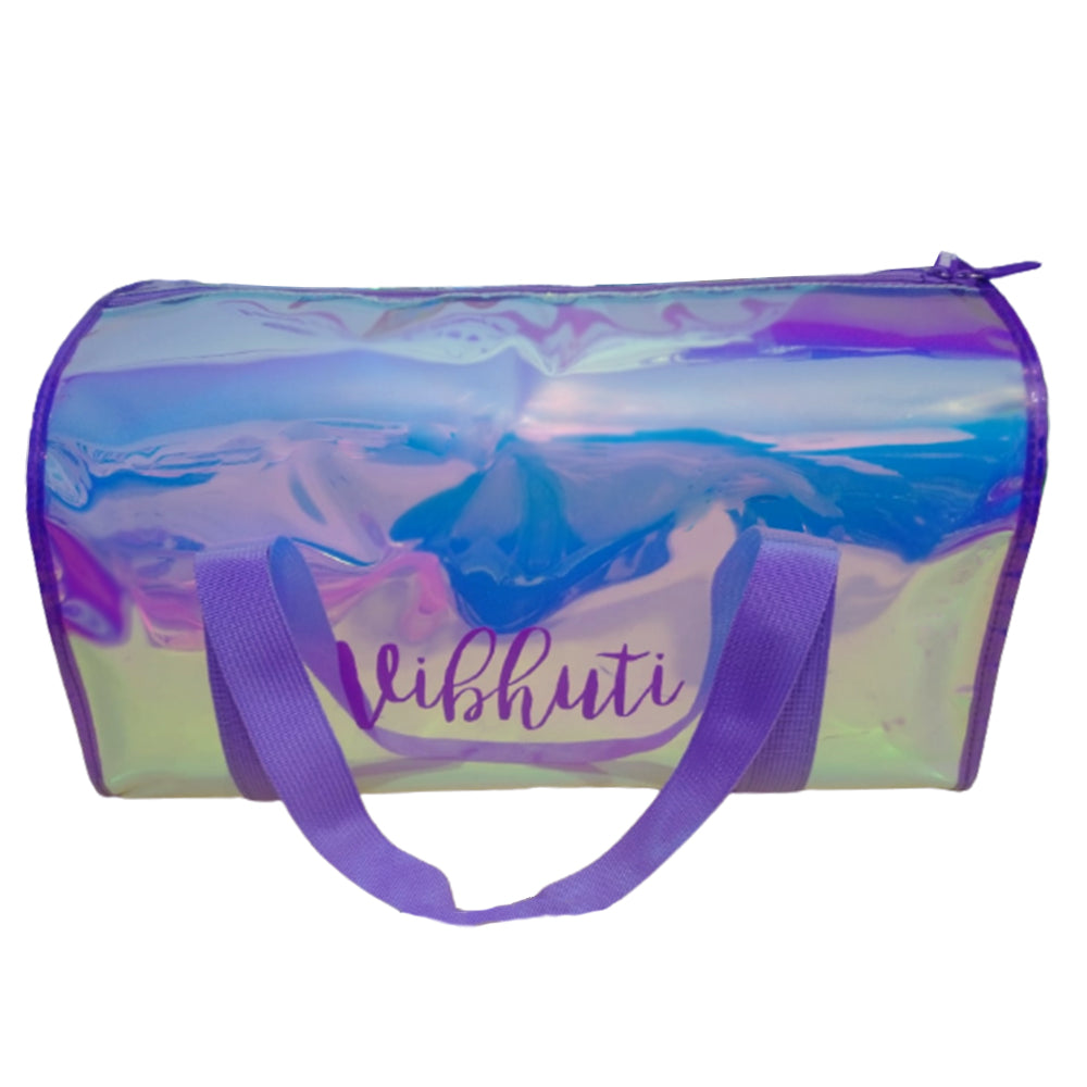 HL Shiny Classic Duffle Bag Purple With Personalization