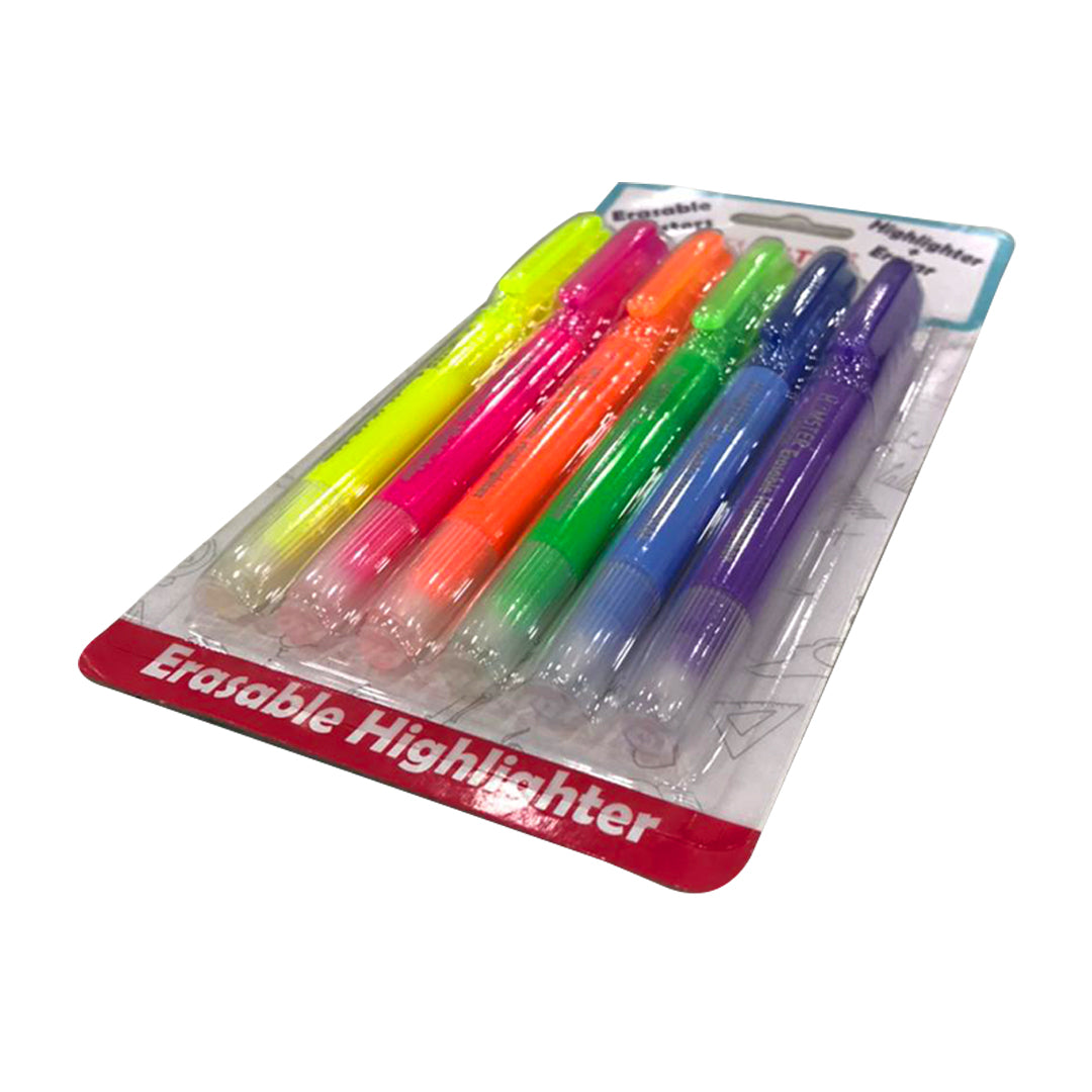 Hamster London Erasable Highlighters Set of 6 pcs