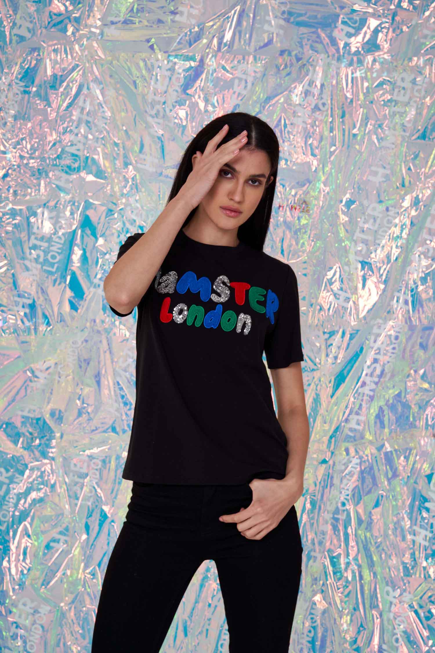 Hamster London Queen Tees Black