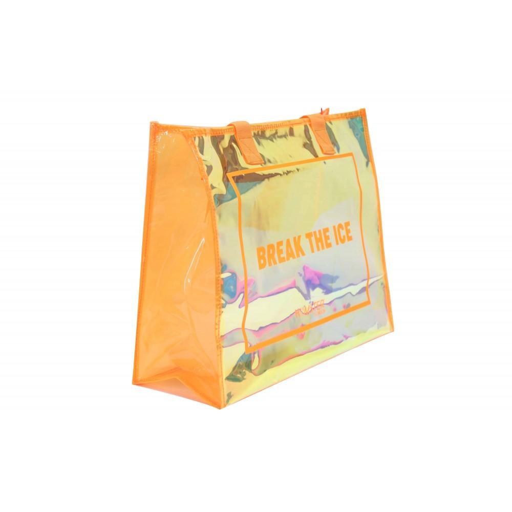 HL Tote Bag Orange With Busy Pouch Black