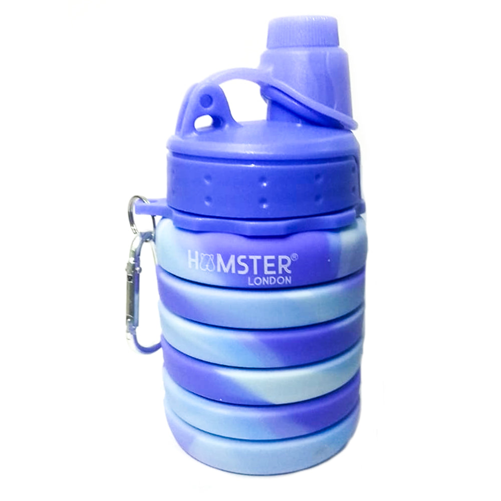 Silicone Expandable and Foldable Water Bottle Light Purple