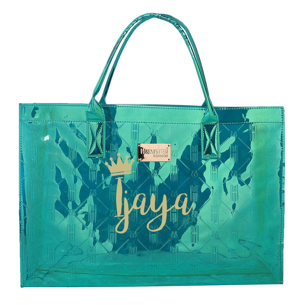 HL Raver Tote Bag Sea Green With Personalization