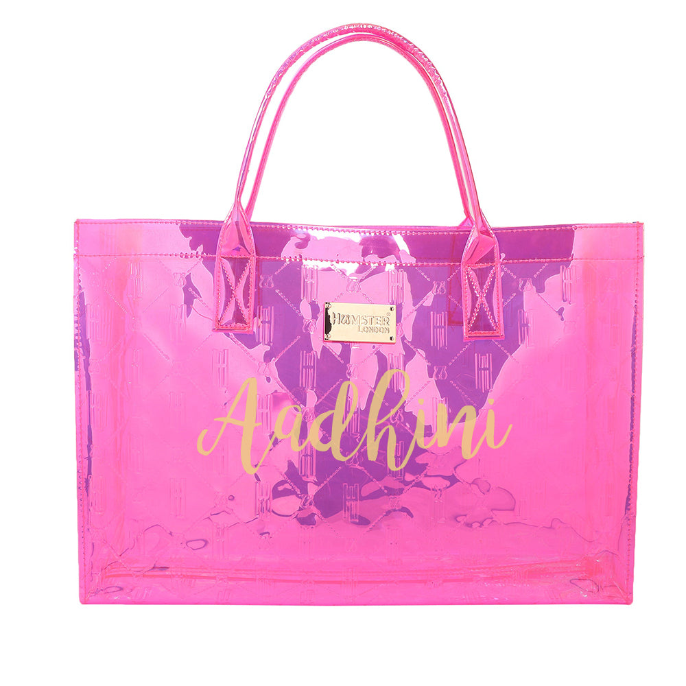 HL Raver Tote Bag Pink With Personalization