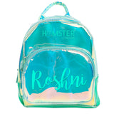 HL Shiny Backpack Aqua Small With Personalization